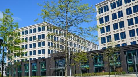The buildings of the NCI at Shady Grove
